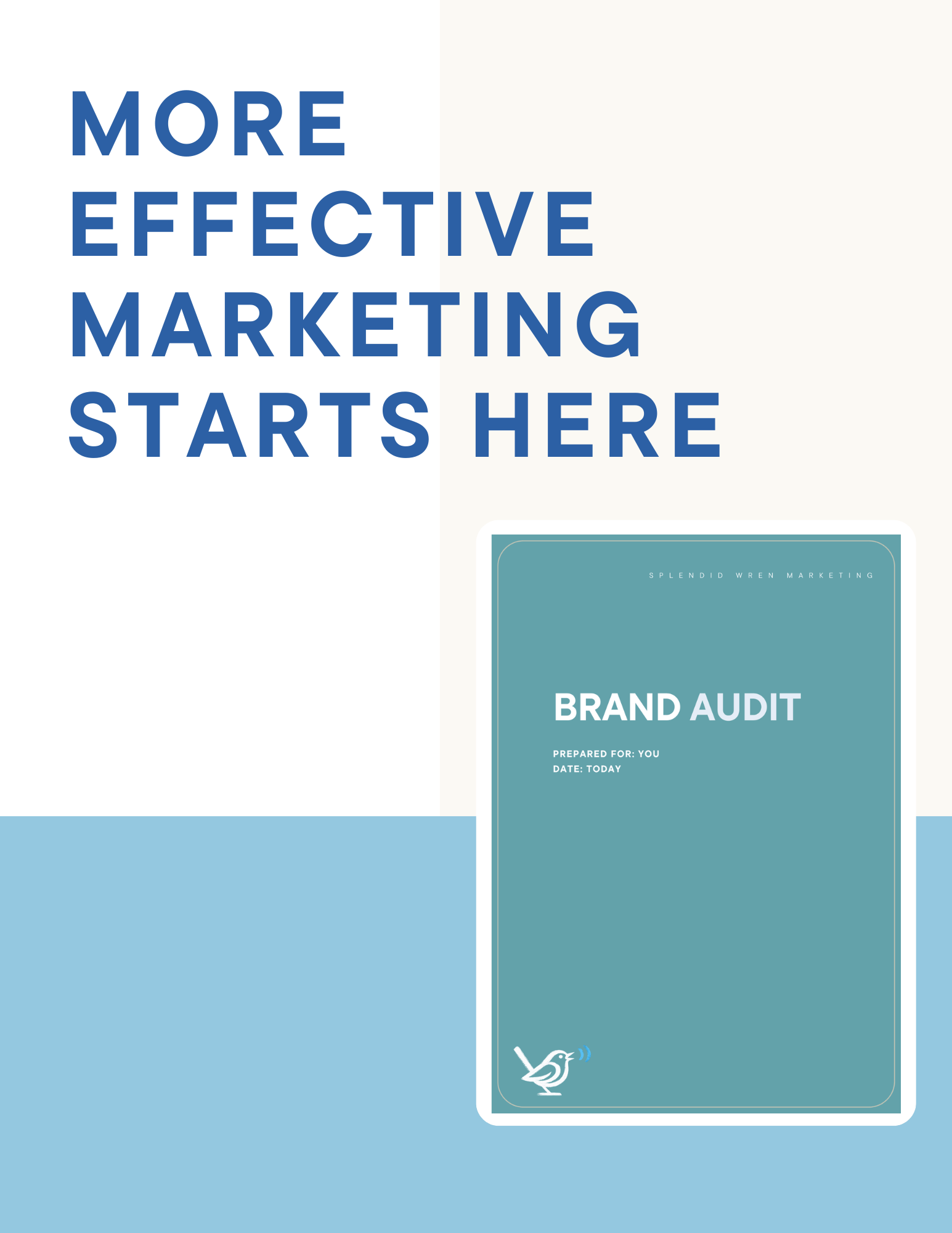 Minimalist Modern marketing Cover Page